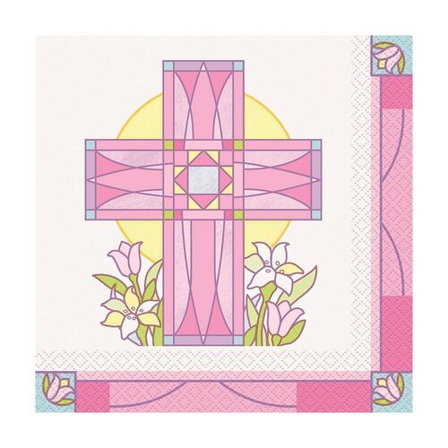 Sacred Cross Luncheon Napkins 2ply 16 Pack