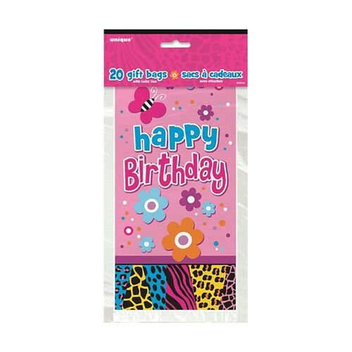 Wild Birthday 20 Cello Bags