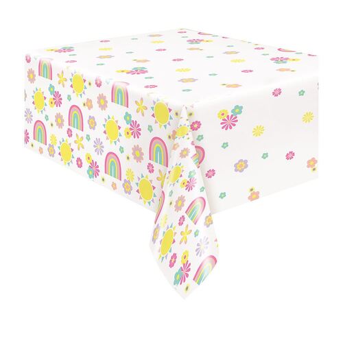 Pastel Rainbow Printed Tablecover