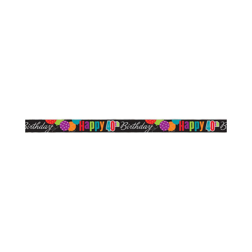 Birthday Cheer Foilbanner 40 12ft