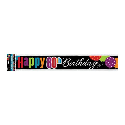 Birthday Cheer Foilbanner 80 12ft