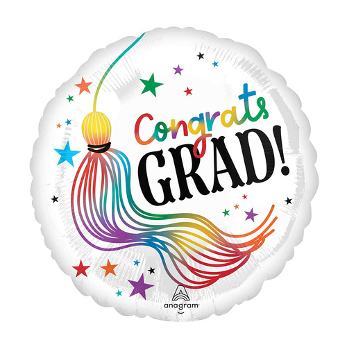 45cm Standard HX Grad Playful Wiggles Foil Balloon