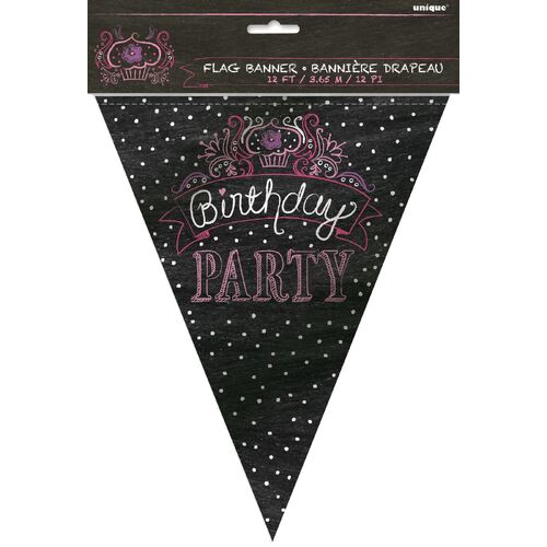 Birthday Sweets Flag Banner 12ft