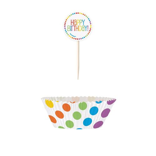 Rainbow Birthday Cupcake Kit