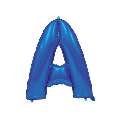 Royal Blue A Letter Foil Balloon 86cm 