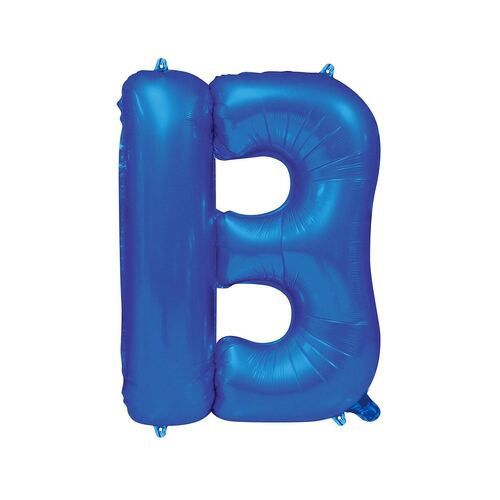 Royal Blue B Letter Foil Balloon 86cm 