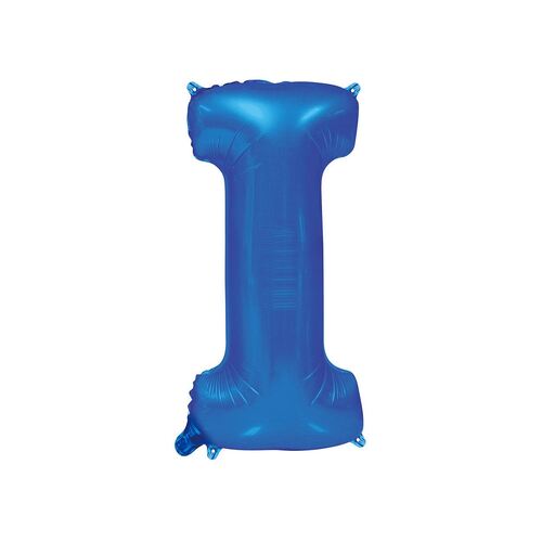 Royal Blue I Letter Foil Balloon 86cm 