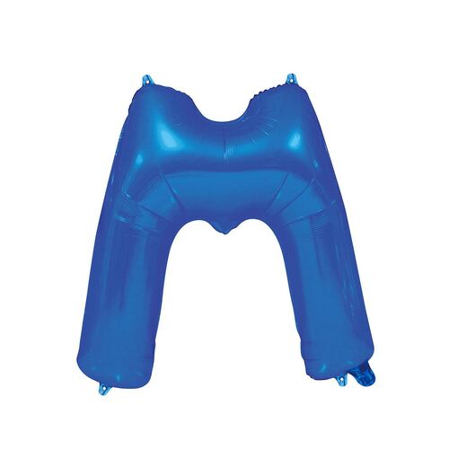 Royal Blue M Letter Foil Balloon 86cm 