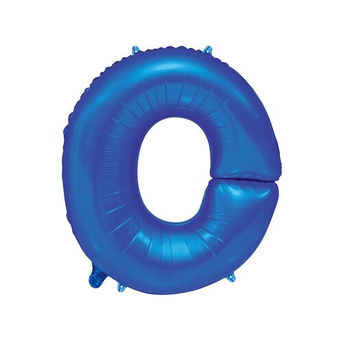 Royal Blue O Letter Foil Balloon 86cm 
