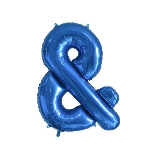 Royal Blue & Letter Foil Balloon 86cm 