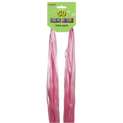 Pre  Cut Ribbons  Lovely Pink 50 Pack