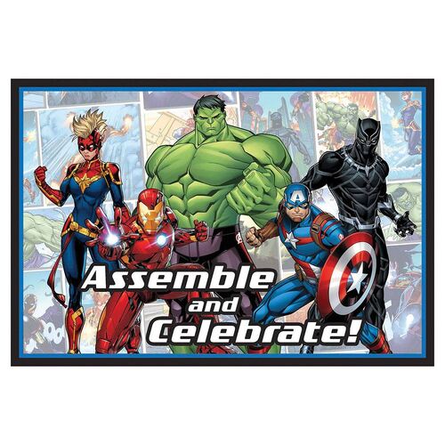Marvel Avengers Powers Unite Postcard Invitations 8 Pack
