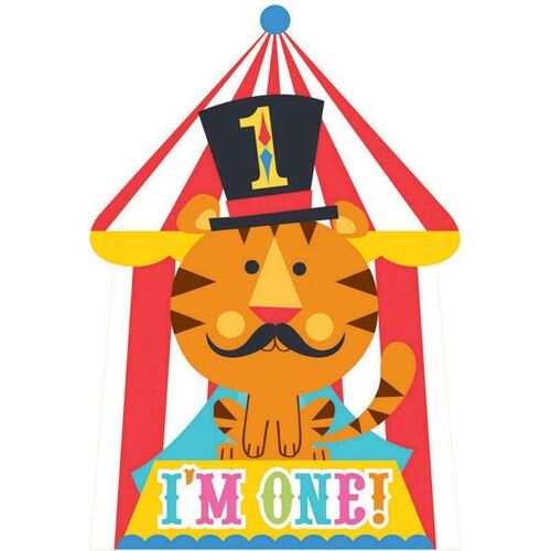 Fisher Price 1st Birthday Circus Invitations 8 Pack