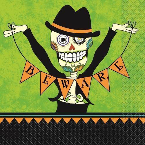 Day Of the Dead Luncheon Napkins 2ply 16 Pack