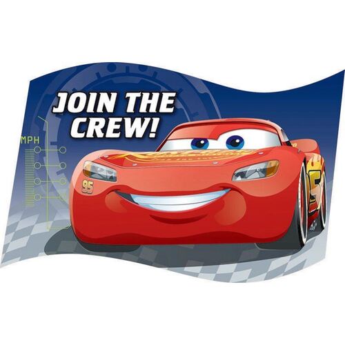 Cars 3 Postcard Invitations 8 Pack