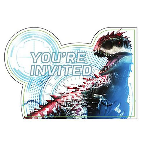 Jurassic World Invitations You'Re Invited 8 Pack