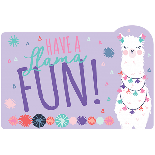 Llama Fun Postcard Invitations 8 Pack