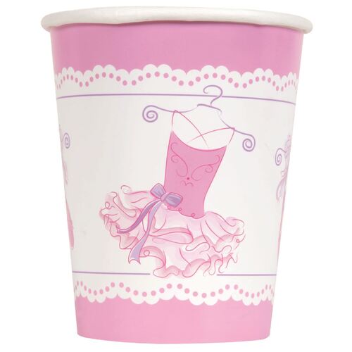Ballerina Paper Cups 8 Pack 270ml