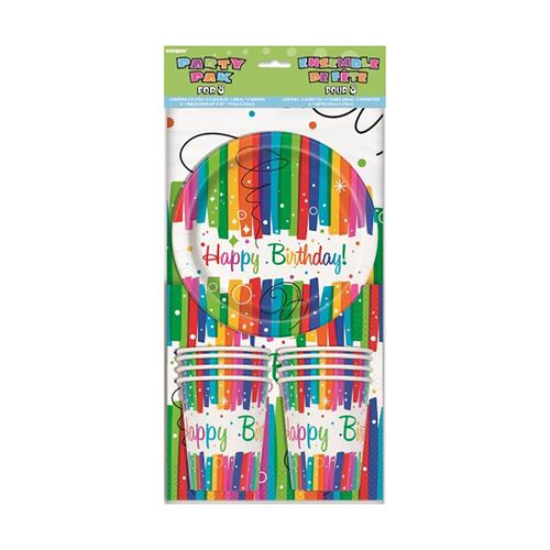 Rainbow Ribbons Party 8 Pack