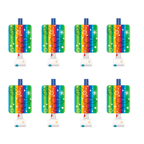 Rainbow Ribbons Blowouts 8 Pack