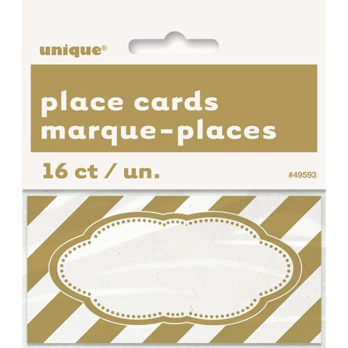 Gold 16 Place Cards