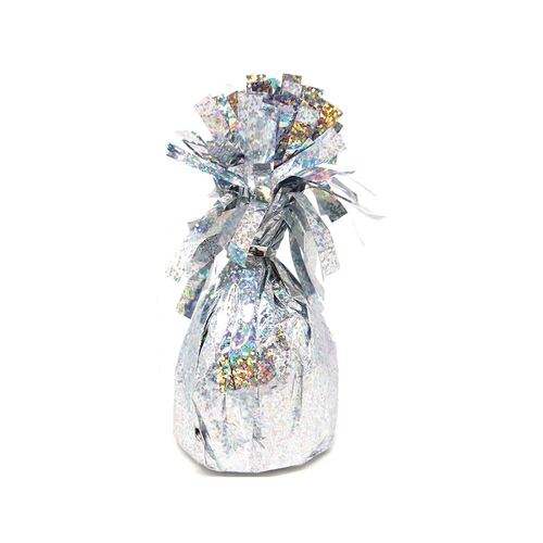 Foil Balloon Weight - Prismatic  Silver