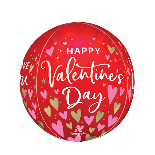 Orbz XL Satin Heartfelt Elegance Foil Balloon