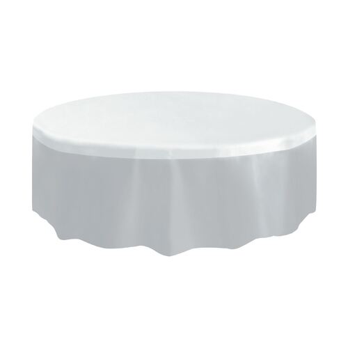 Clear Plastic Tablecover Round 