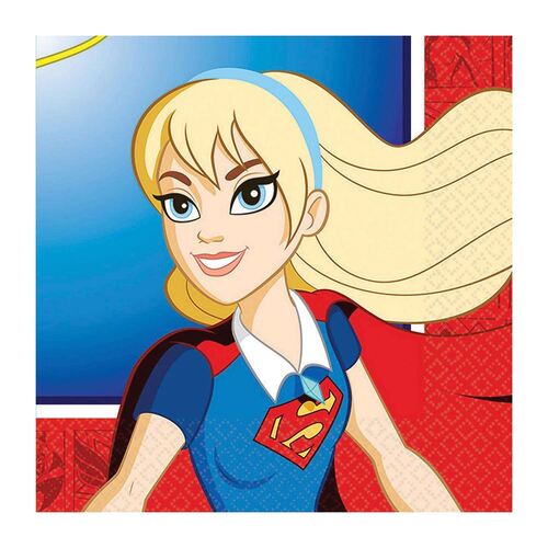 DC Superhero Girls Beverage Napkins 16 Pack
