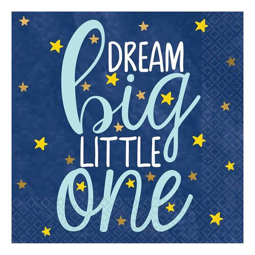 Twinkle Little Star Beverage Napkins 16 Pack