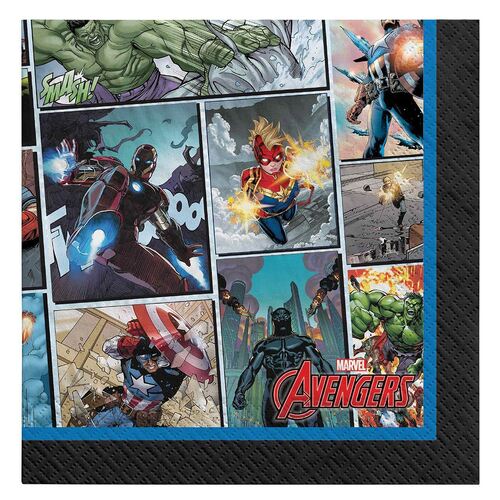 Marvel Avengers Powers Unite Beverage Napkins 16 Pack