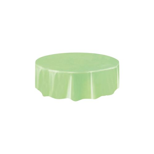 Apple Green Plastic Tablecover Round 