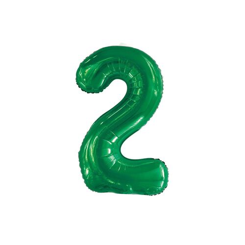 Emerald Green 2 Number Foil Balloon 86cm 