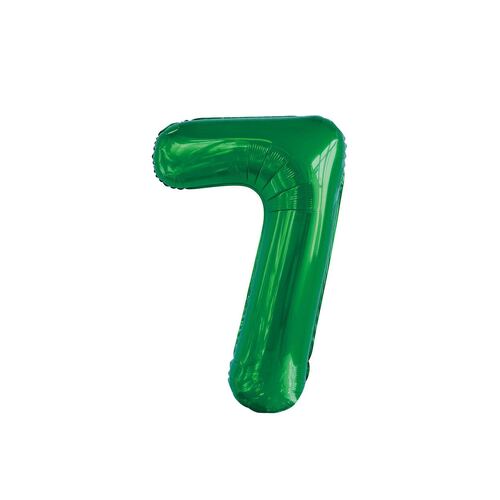 Emerald Green 7 Number Foil Balloon 86cm 