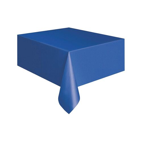 Royal Blue Plastic Tablecover Rectangle 