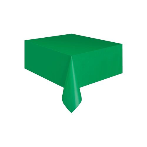 Emerald Green Plastic Tablecover Rectangle 