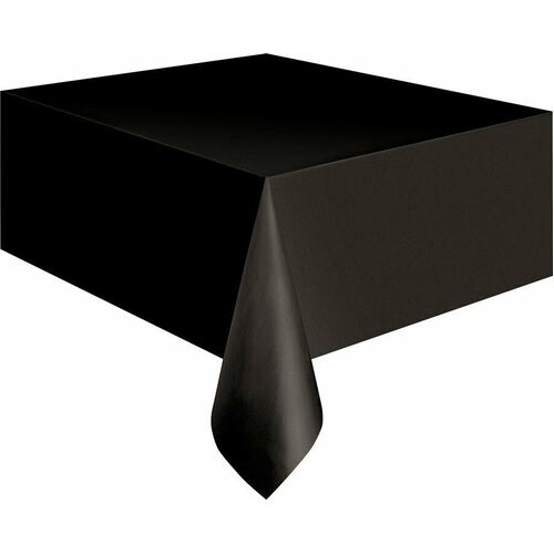 Black Plastic Tablecover Rectangle 