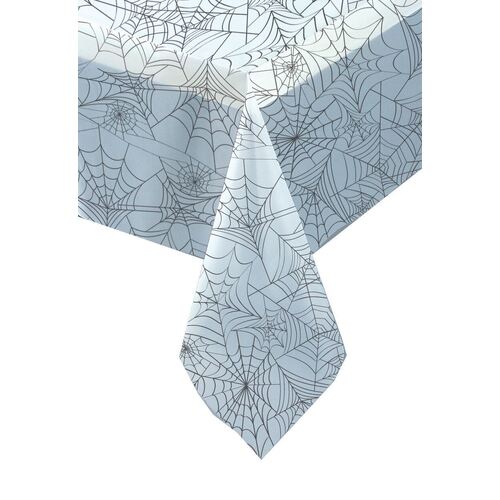 Tablecover  Rect-clear Black Spiderweb