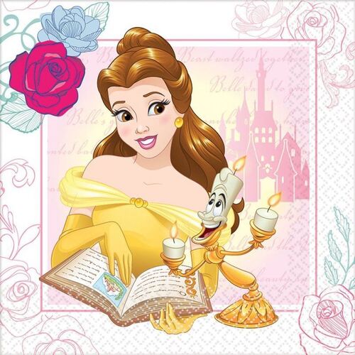 Beauty & the Beast Luncheon Napkins 16 Pack 