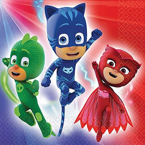 Pj Masks Luncheon Napkins 16 Pack