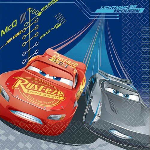 Cars 3 Lunch Napkins 16 Pack