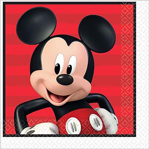 Mickey On the Go Luncheon Napkins 16 Pack 