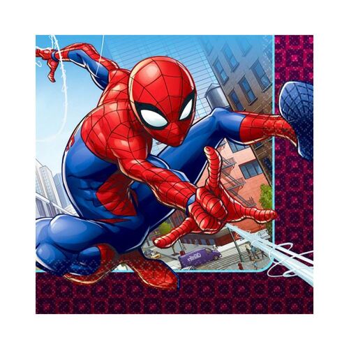Spider-Man Webbed Wonder Lunch Napkins 16 Pack 