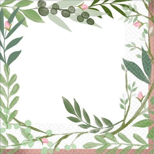 Love and Leaves Luncheon Napkins 16 Pack