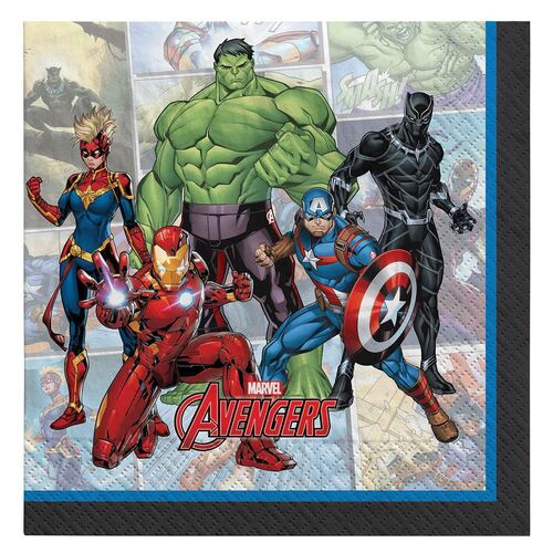 Marvel Avengers Powers Unite Lunch Napkins 16 Pack