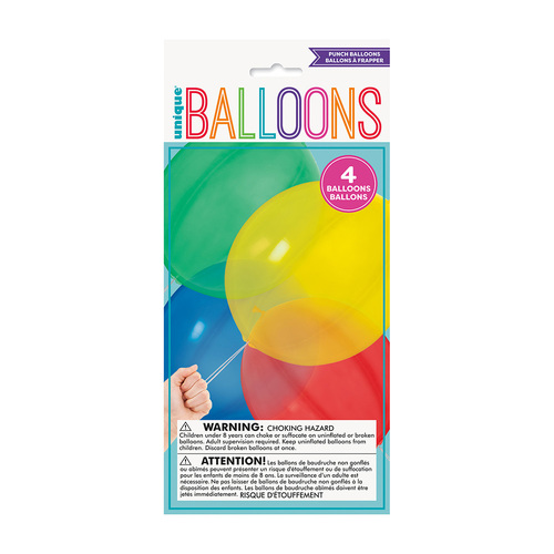 Punch Balloons 4 Pack