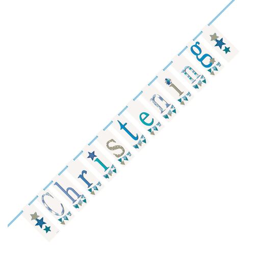 Christening Bl Block Banner