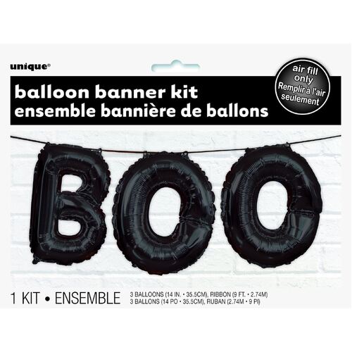 Boo Foil Letter Balloon Kit 35.5cm 