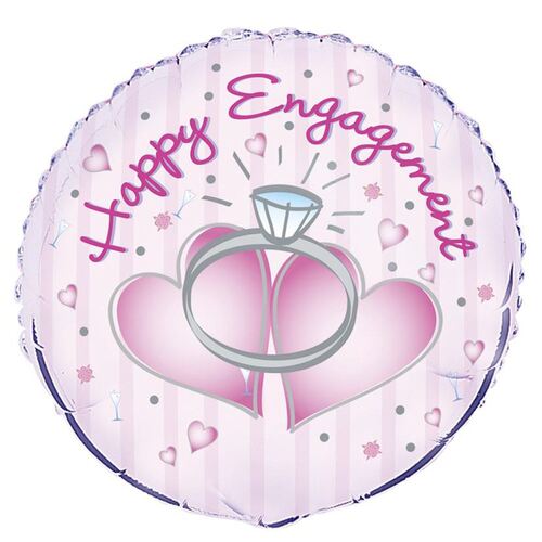 Happy Engagement 45cm (18) Foil Balloon Packaged