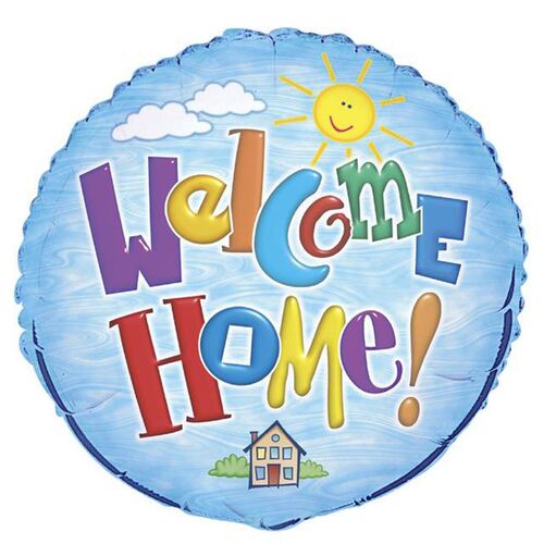 Welcome Home 45cm (18) Foil Balloon Packaged